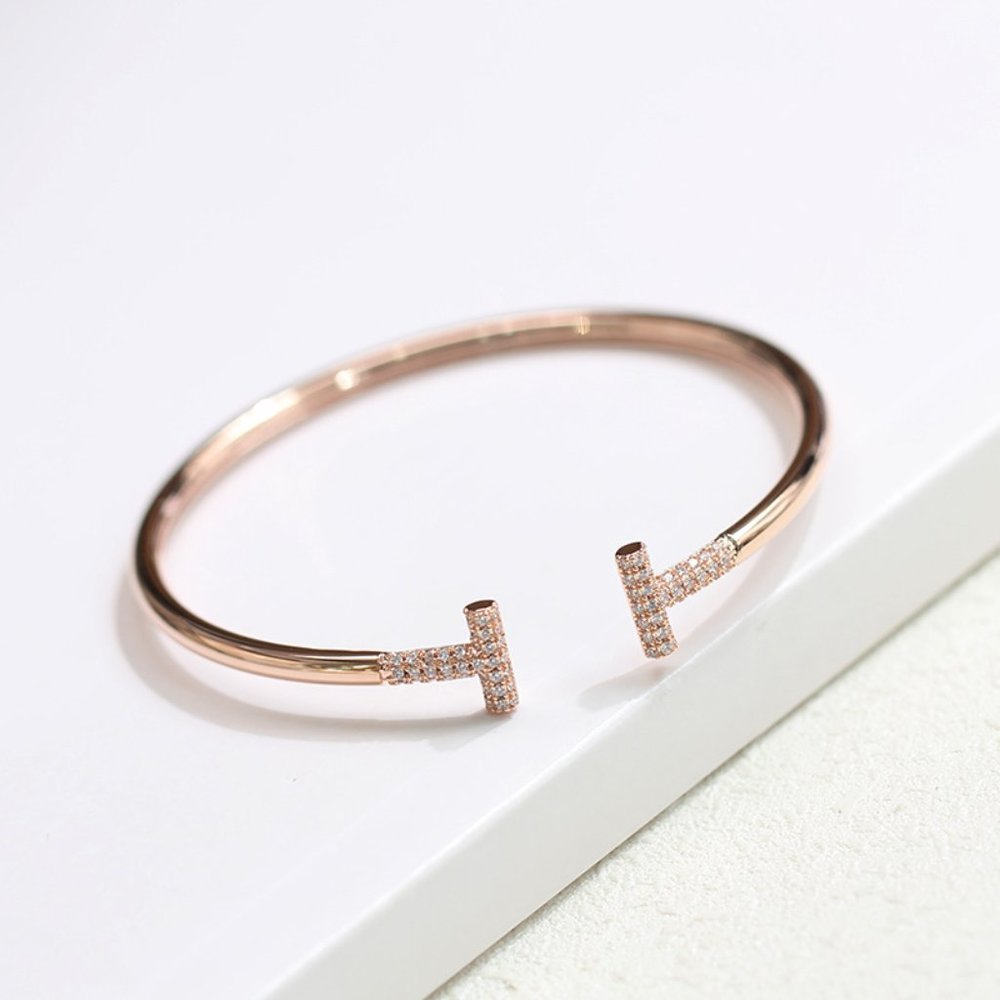 Rose Gold Beautiful Open Bracelet